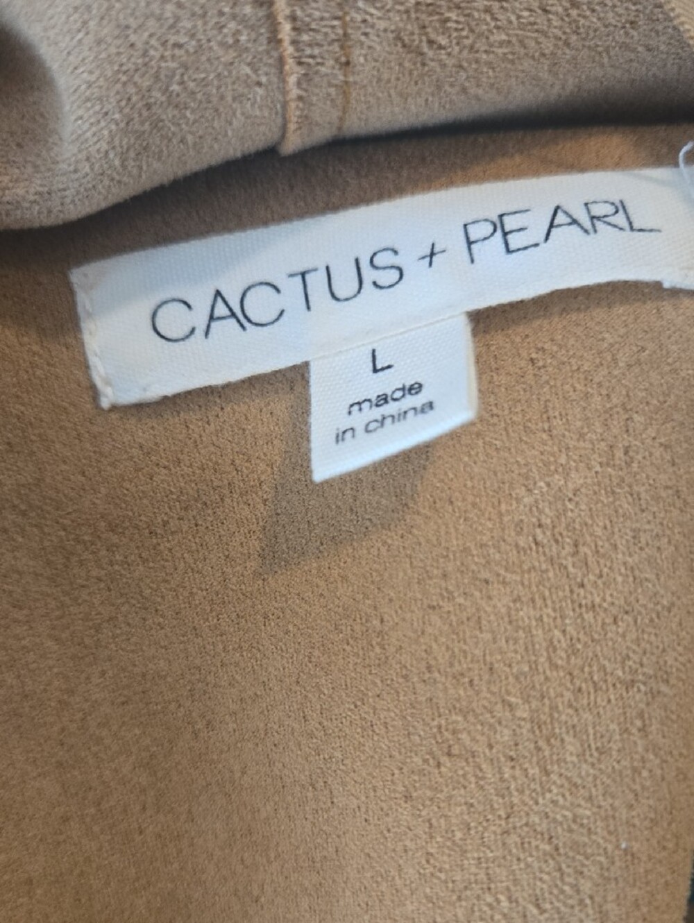 Women's Camel Trench Coat with Shearling Trim - Picture 3 of 3
